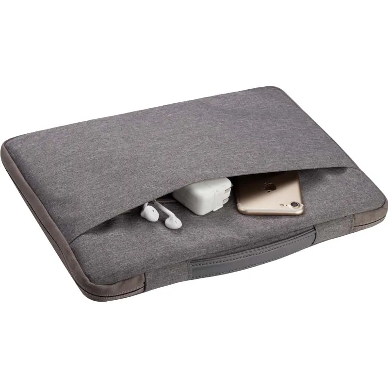 Grey KK&LL For Apple Macbook Air / Pro / Retina / New Air 11 12 13 15- Laptop Notebook Carrying Protective Sleeve Case Bag - Цвет: Grey