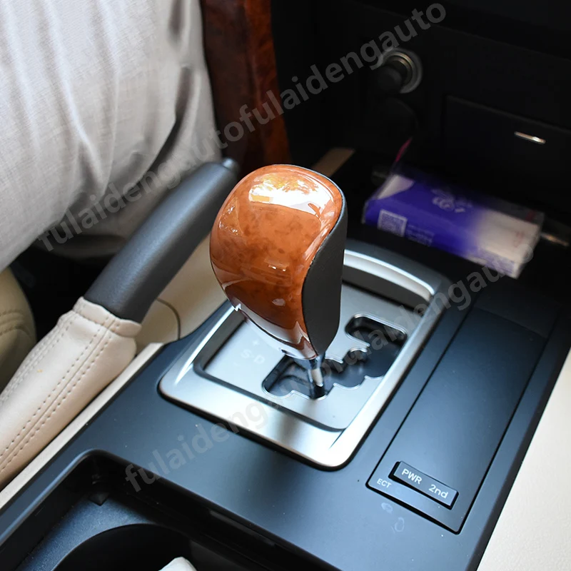 Для Toyota Land Cruiser LC200 2008- деревянная рукоятка механизма переключения передач аксессуары для стайлинга автомобилей