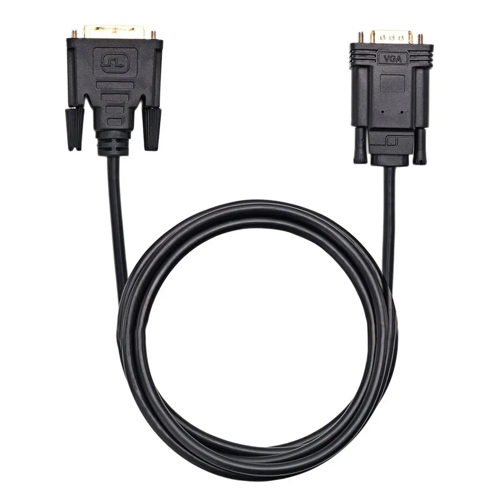 DVI 24+ 1 папа к VGA папа адаптер видео кабель конвертер 24+ 1 25Pin DVI-D к VGA 1080P для проектора ТВ для ПК