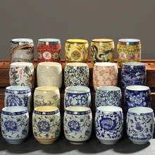 160 мл керамическая голубая и белая фарфоровая чайная чашка кунг-фу, аксессуары для чая пуэр тигуаньинь, семейный Чайный домик, товары для бара I048