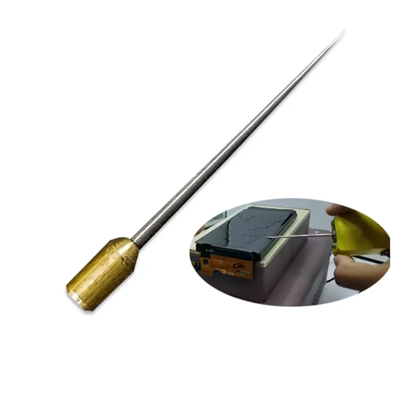 with 1 Crude needle Многофункциональная 9+ 2в1 электрическая машина для удаления клея и резки для мобильного телефона инструменты для ремонта ЖК-экрана с регулятором скорости - Цвет: with 1 Crude needle