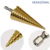 HSS Titanium Coated Step Drill Bit Drilling Power Tools for Metal High Speed Steel Wood Hole Cutter Cone Drill 4-12 4-20 4-32 mm ► Photo 3/6