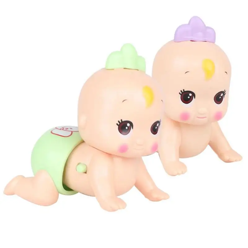 

10cm Electric Crawling Doll Baby Infant Talk Intelligent Crawl Toy Motor-driven Study Climb Toys Giraffe Toddler Random Color