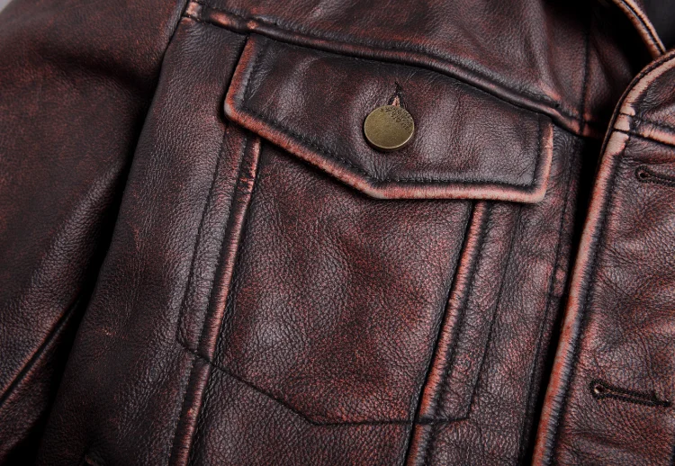 Clearance Tcyeek Streetwear Motorcycle Real Leather Jacket Men Fashion 2019 Korean Casual Cow Genuine Leather Coat Casual Fit Clothes 1806 5