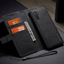 WHATIF чехол для samsung Galaxy S10 S9 S8 Note10 Plus Note 10 9 8 откидная крышка съемная крафт-бумага кожаный бумажник чехол