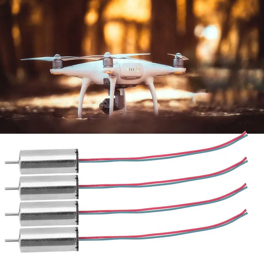 

4 Pcs High Speed Low Consumption Coreless Motor 44000rpm DIY Aircraft Motor Model Airplane