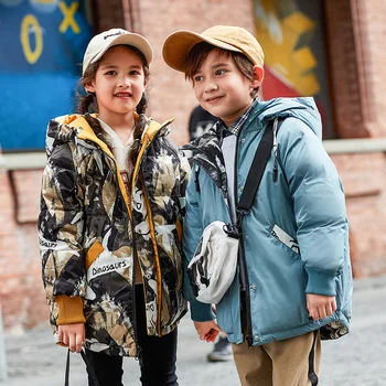 

2020 new children's down jacket boys and girls angels
