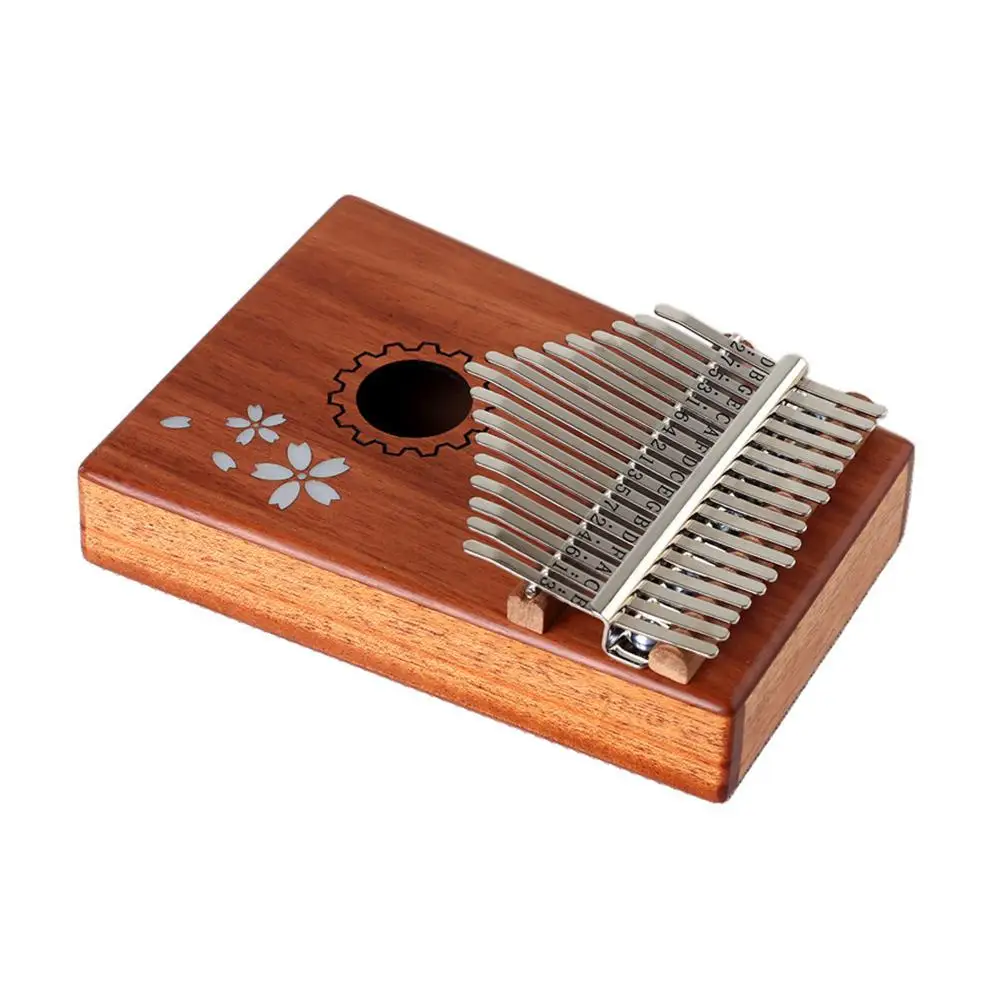 17 клавиш Kalimba Mbira Африканский красное дерево палец пианино деревянная клавиатура перкуссия музыкальный инструмент подарок K-T17M