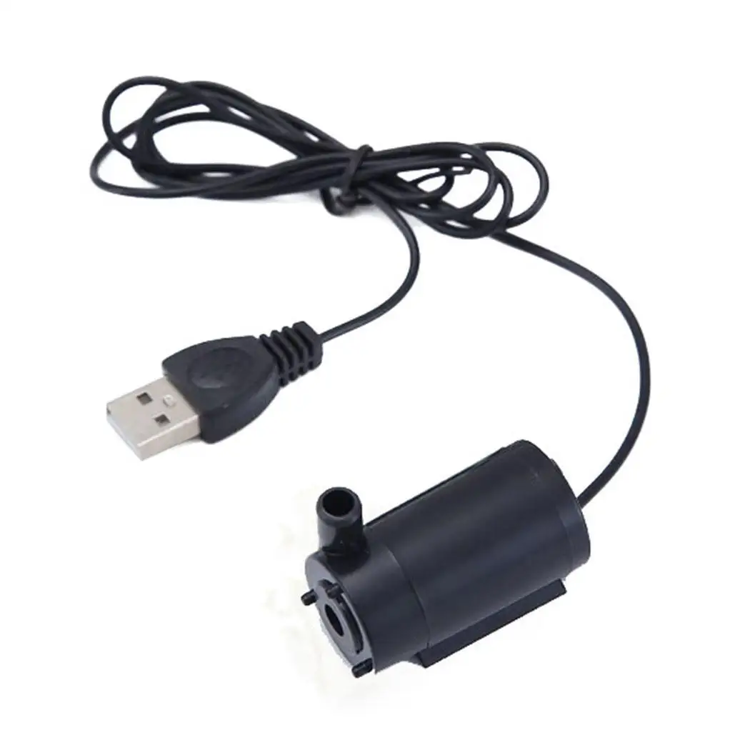 USB питание микро подводный водяной насос 3 м аквариум, Фонтан мини воды 3л/мин насос для аквариума Фонтан 1A
