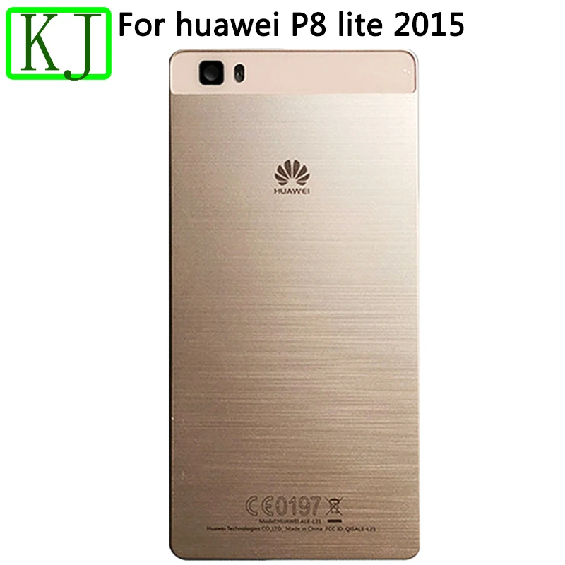 Для huawei P8 Lite крышка батареи задняя пластиковая Дверная панель корпус чехол для нового 5,0 ''P8 Lite задняя крышка