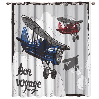 

Old-Fashioned Early Plane Window Treatments Curtains Valance Window Blinds Living Room Bathroom Curtains Kitchen Bedroom Outdoor