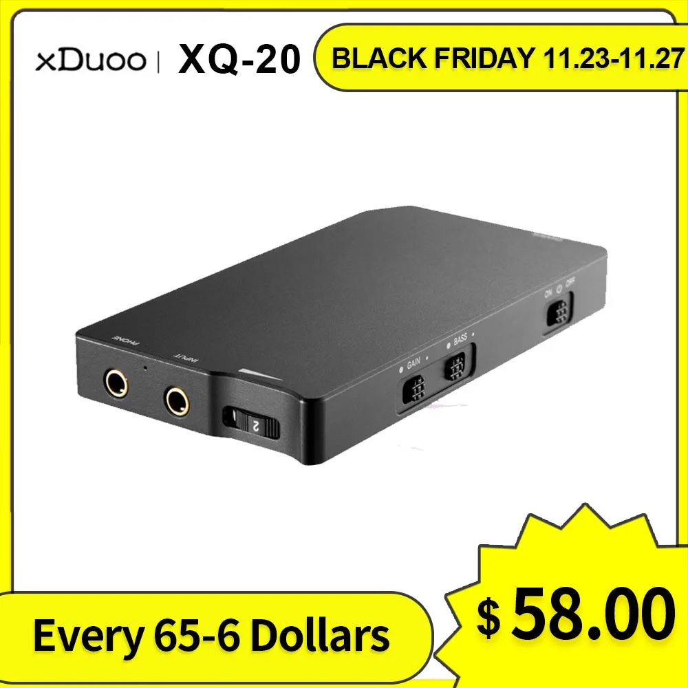 Xduoo XQ-20 headphone amplifier dac volume control