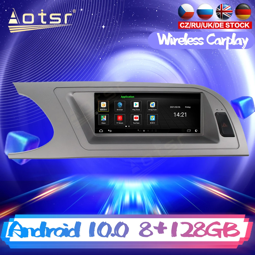 

Android 10 DSP для Audi A4 2009 2010 2016 автомобильный DVD GPS навигация Авто Радио стерео видео мультимедиа плеер Carplay головное устройство