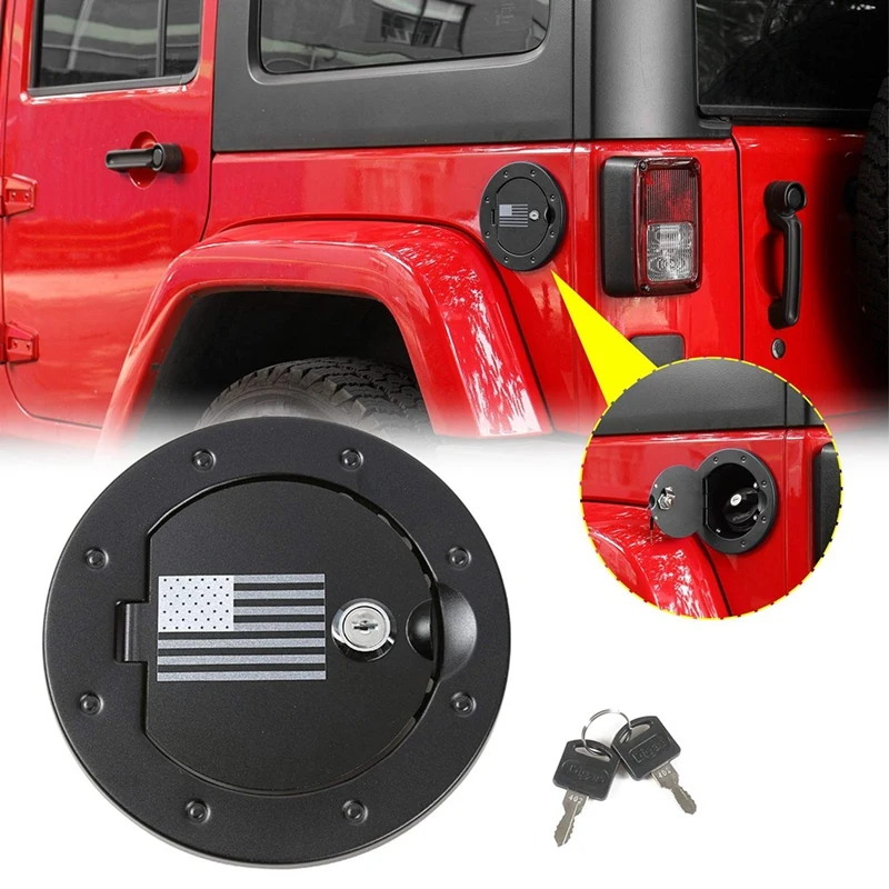 Запирающая дверь топливного бака для JK Jeep Wrangler 2007-& Unlimited Sport Sahara Rubicon