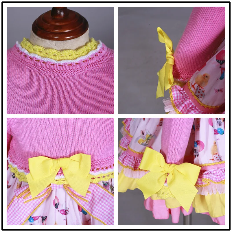 Baby Birthday Dress Spain Childrenswear Palace Style Formal Dress Girls Spain Princess Skirt Balloon