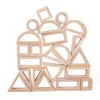 Wooden Mirror Stacking Blocks Creative Colorful Learning And Educational Construction Building Toys Set For Kids For Ages 2+ 1