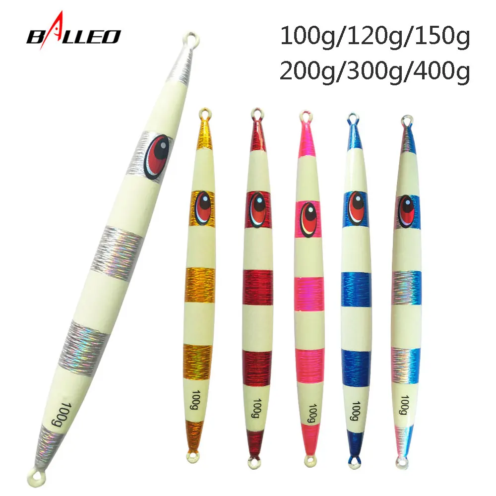 Balleo 1 шт. 100 г 150 200 250 300 400 светящаяся свинцовая рыба глубоководная металлическая
