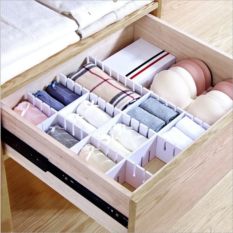 1pcs Diy Grid Drawer Divider Household Necessities Storage