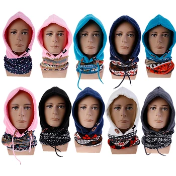 

Unisex Adult Children Double Layered Winter Thermal Fleece Balaclava Face Cover Ski Cap Hat Mask Scarf Running