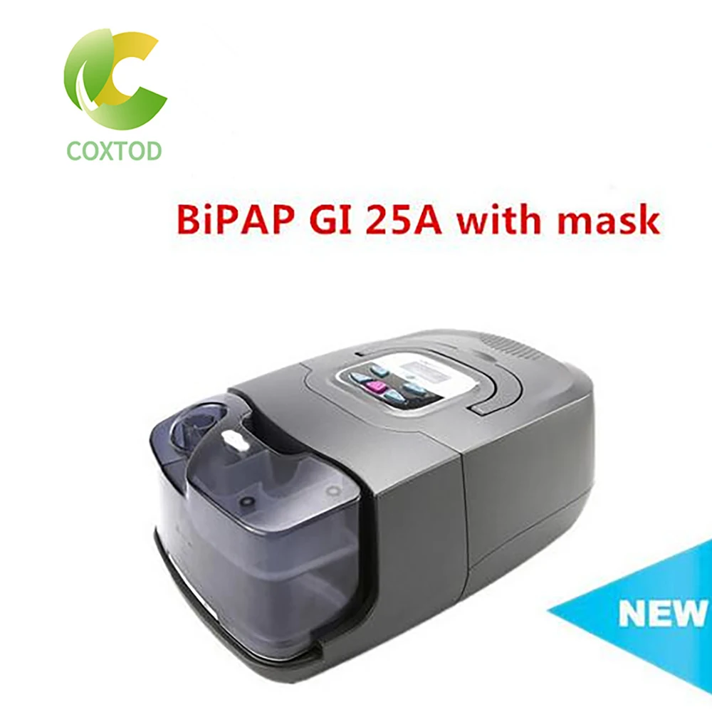 

COXTOD Portable BPAP Ventilator Respiratory Machine BPAP for Sleep Apnea with cpap Mask and Headgear 25A GI