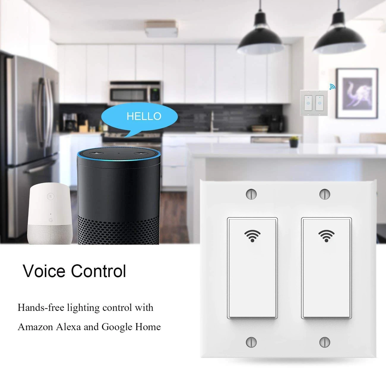 SUPLO умный светильник Gosund умный Wifi светильник с пультом дистанционного управления и таймером, работает с Alexa, Google home и IFTTT