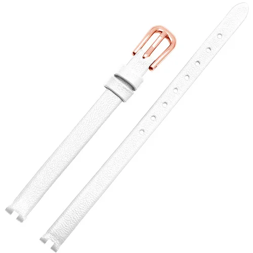 Elegant Ultrathin Leather Watch Band with Pin Buckle