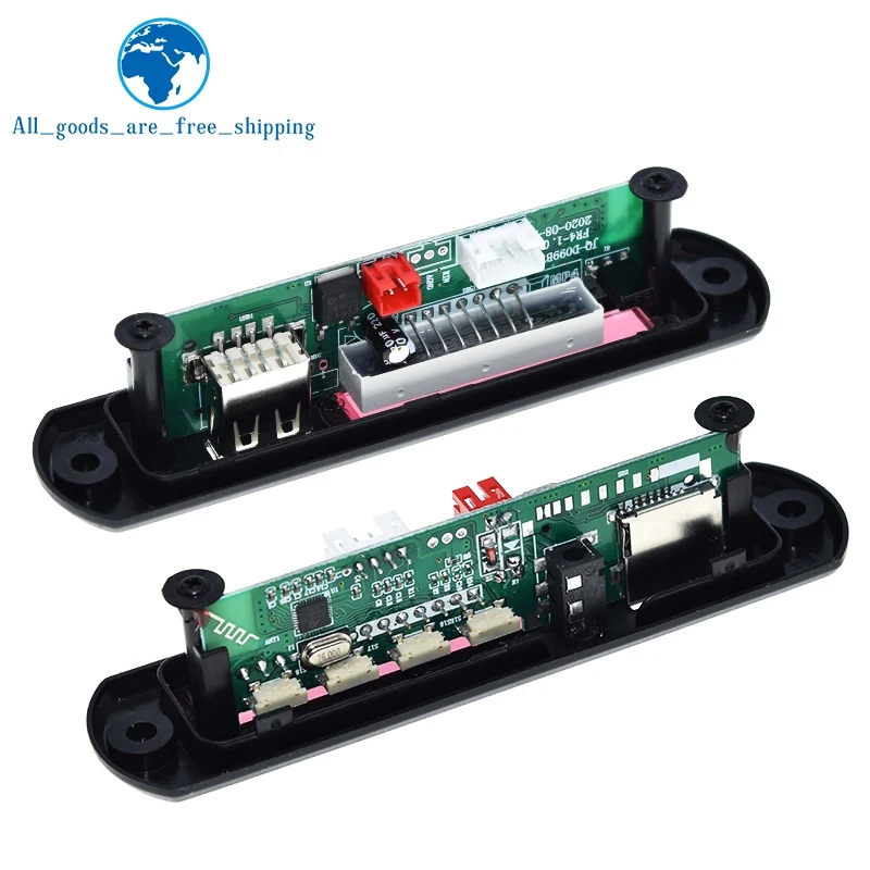 TZT 무선 블루투스 MP3 WMA 디코더 보드 오디오 모듈, USB TF 라디오, 리모컨 포함 자동차 액세서리, 5V, 12V