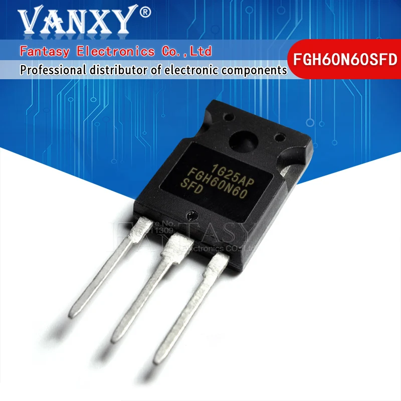 10 шт. FGH60N60SMD TO-3P FGH60N60 TO3P 600 в 60A полевой остановки IGBT 60N60 | Электронные компоненты и