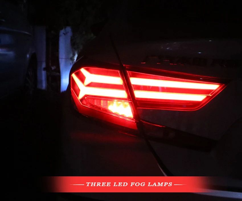Автомобильный Стайлинг задние фонари чехол для Honda Accord светодиодный задние фонари чехол для Accord задний фонарь задний багажная лампа крышка