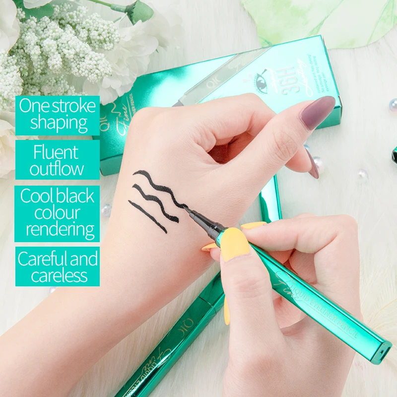 

2020 Korean Black Liquid Eyeliner Waterproof Long-lasting Make Up Women Comestic Eye Liner Pencil Makeup Crayon Eyes Marker Pen