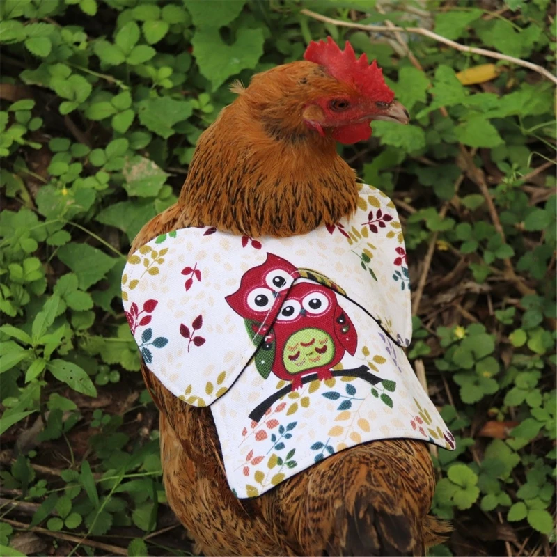 Warm Chicken Saddle Hen Apron With Elastic Straps 5 Patterns Print Suit