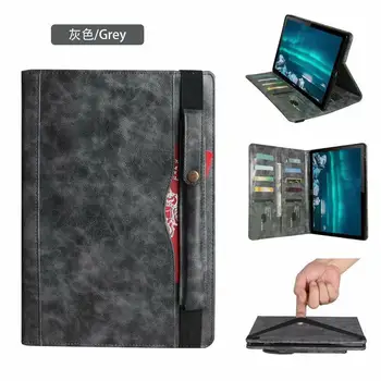 

Fashion Leather With Pencil Tablet Case For Huawei Mediapad M6 10.8 icnh 2019 VRD-AL09 Holder Wallet Card Stand Cover Coque+pen