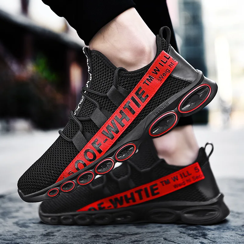 

MEN'S SHOES Summer 2019 New Style Breathable Men Sports Shoe Men's Trendy Shoes White Shoes White Casual Mesh Mesh Shoes