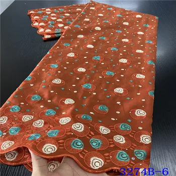 

High Quality 100% Cotton Lace Trim For Woman 2020 New Design African Dry Lace Swiss Voile Lace Fabric With Stones NA3274B-1