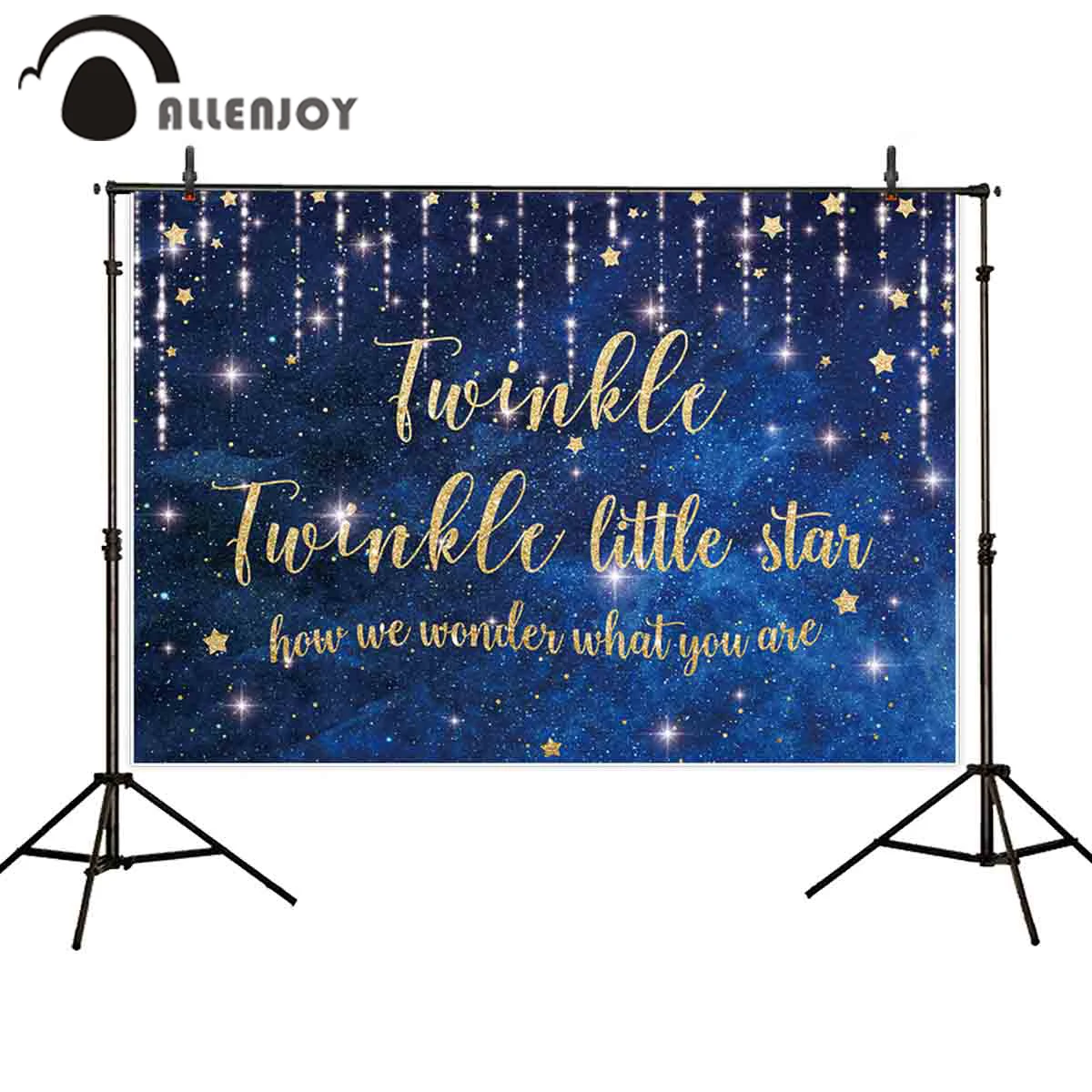 Allenjoy/фон для фотосъемки новорожденных фон с синим звездным небом и сияющими