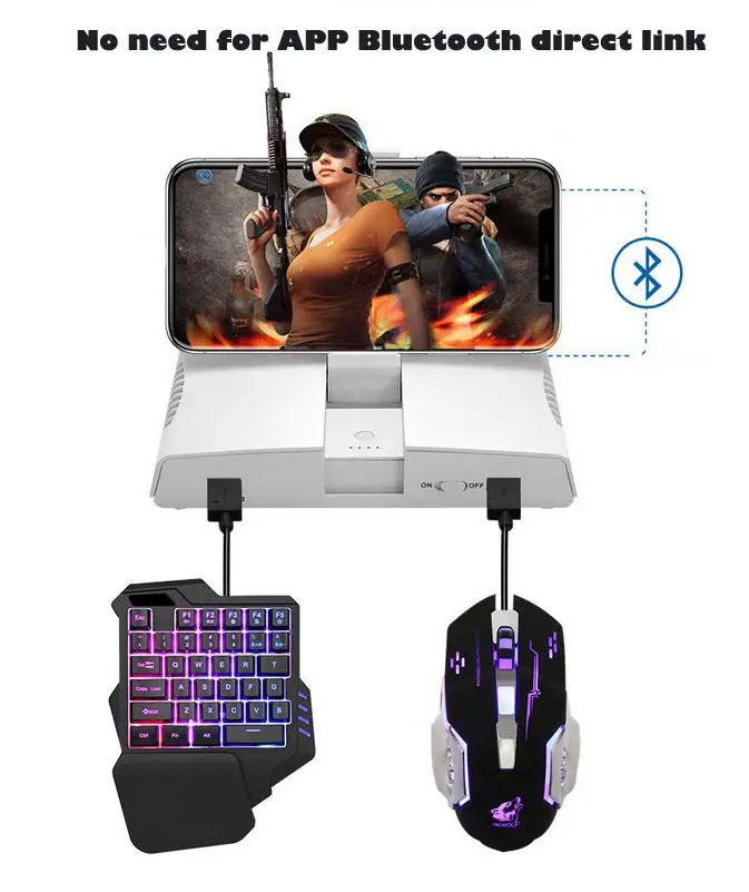  Kuulee 4.0 PUBG Game Converter Adapter Wireless Game Adapter Game Controllers Adapter Video Game Ke