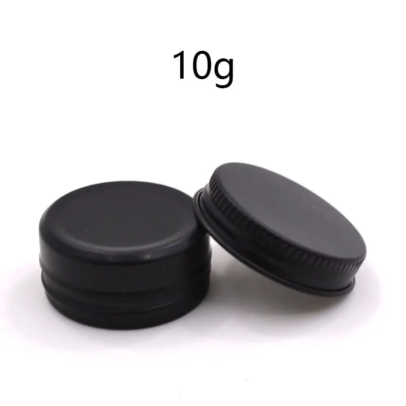 100pcs 10g 10ml Aluminum Tin Cans Round Metal Container Screw Top Cans Cosmetic Sample Containers Candle Travel Tins