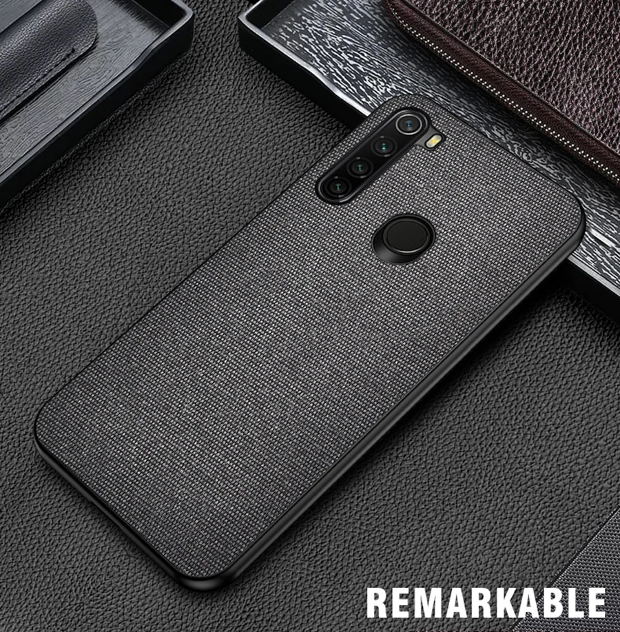 IKrsses для Xiaomi Redmi Note 8 Pro PU простая скатерть жесткая задняя крышка мягкий чехол для Redmi Note 8 жесткий чехол
