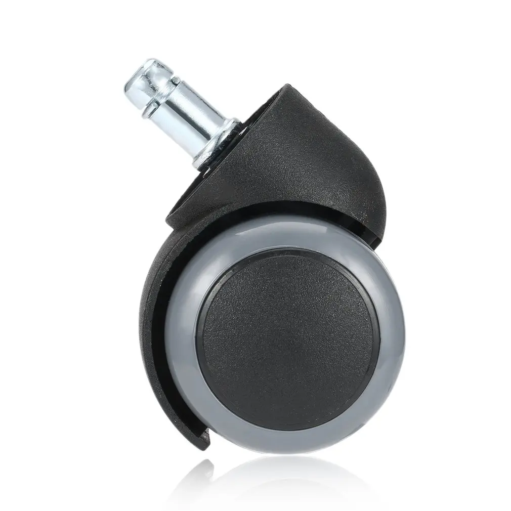 

1 pc Rubber Durable 360 Degrees Rotating Rolling Swivel Wheel Casters Office Computer Chair Castors Threaded Stem Drop Shipping