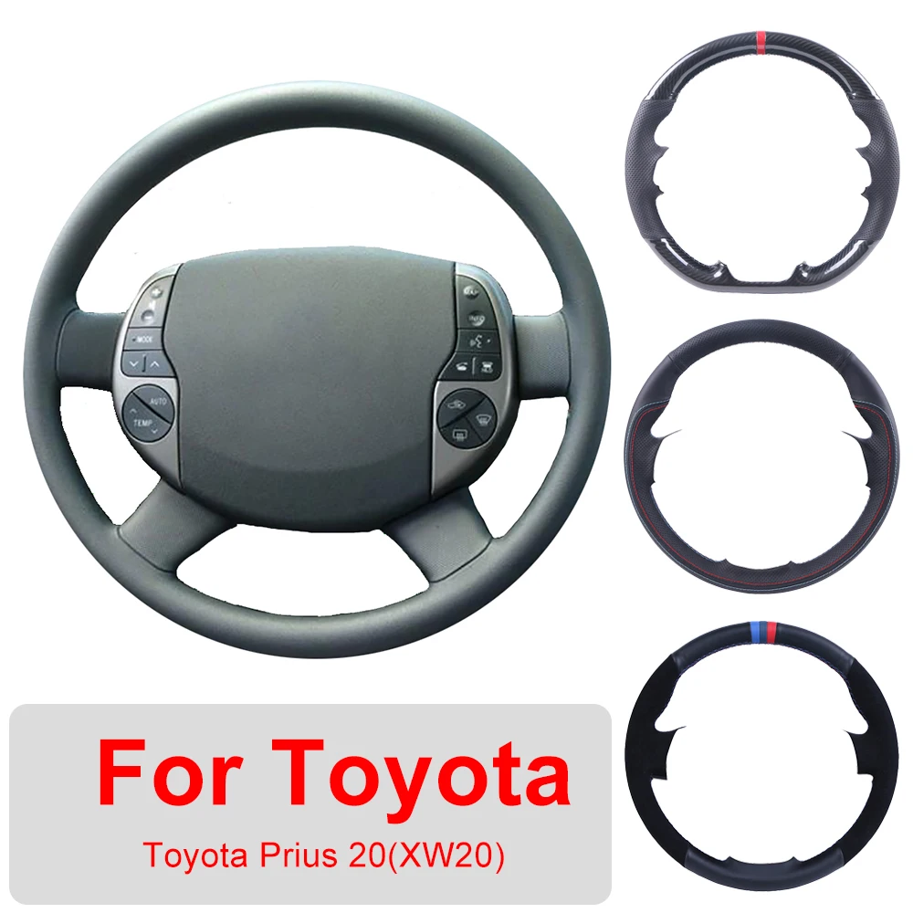 Hand Sewing Customized Car Steering Wheel Cover For Toyota Prius 20