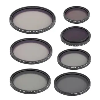 

Optical Glass Neutral Density Adjustable N2-ND32 Fader Fixed Filter for DSLR Camera Len Filter