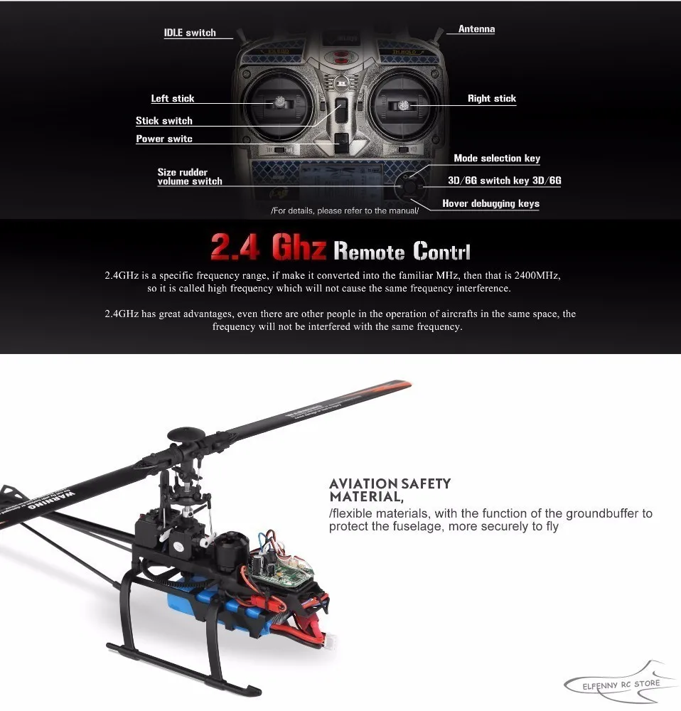 Большой вертолет WLtoys V950 с бесщеточным двигателем 2,4G 6CH 3D6G бесщеточный Радиоуправляемый вертолет RTF