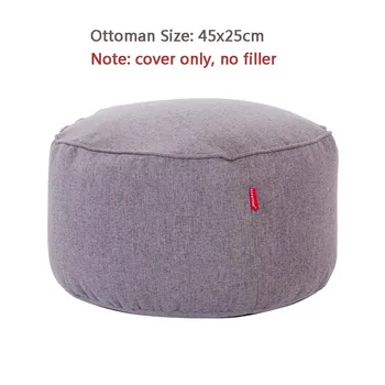 

Ottoman Cover Without Storage Pouf Chair For Kids Tatami Cushion Footstool Bench For Lazy Sofa Beanbag Sofa LivingRoom Furniture