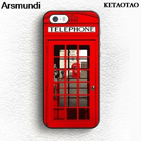KETAOTAO Doctor Who Red London чехлы для телефонов iPhone 5S 6S 7 8 Plus X Samsung чехол Мягкий ТПУ резиновый