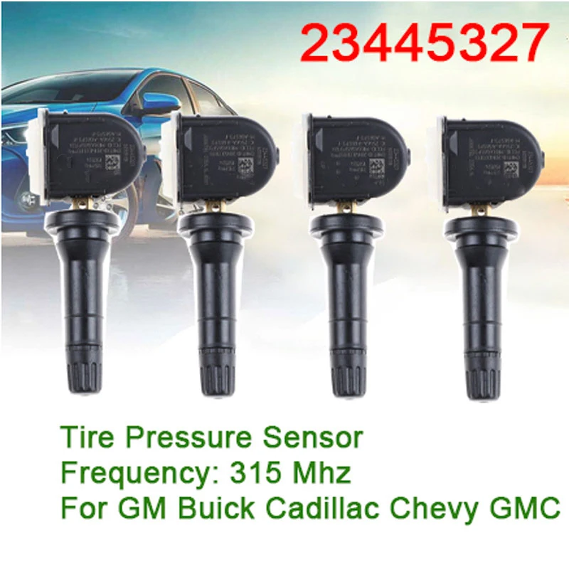 

4 шт. для Buick Cadillac Escalade DTS Chevy GMC 1500 2500 3500 315 23445327 МГц 13598771 13598772 13589597 датчик давления в шинах