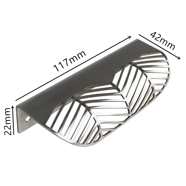 Stainless Steel b LCH в скандинавском стиле Instagram в форме листа твердая латунная ручка для шкафа Ручка для шкафа ручки для двери Простая жизнь золотой Латунный лист - Цвет: Stainless Steel b