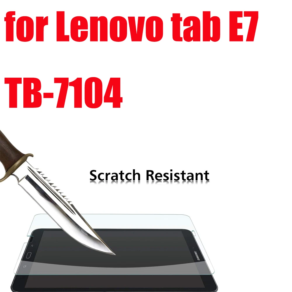 Защитная пленка из закаленного стекла для lenovo tab E7 E8 E10 M7 M8 M10 P10 7 ''8'' 10,1'' - Цвет: E7 7104 glass 1PC