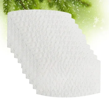 

50pcs Disposable Face Cover Pads Four Layers Breathable Replacement Face Cover Inside Pad Dust Proof Inner Filter (White)