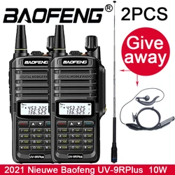 Baofeng – walkie talkie UV 9RPlus étanche IP67, Radio bidirectionnelle de haute puissance VHF UHF, portable, 2 pièces 