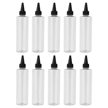 

10 pcs PET Pointed Mouth 250ml Container Storage Bottles for Home